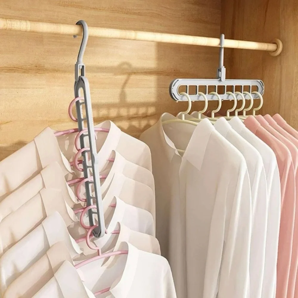 1pc Multifunction Clothes Hanger Storage Rack